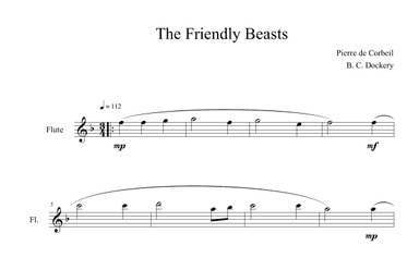 The Friendly Beasts (Flute Solo) (arr. B. C. Dockery)