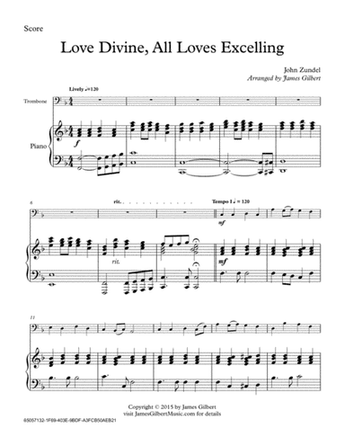 Love Divine, All Loves Excelling (arr. James Gilbert)