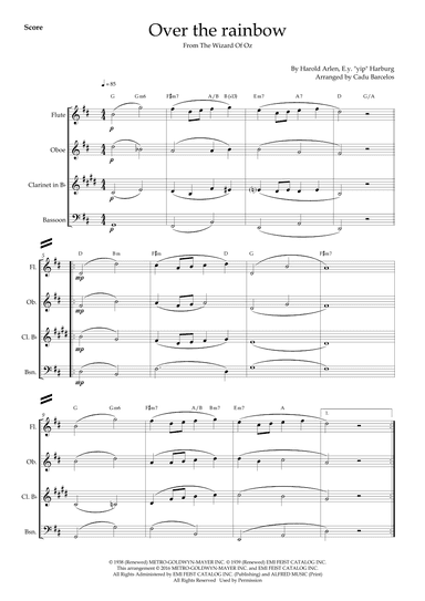 Over The Rainbow (arr. Cadu Barcelos)