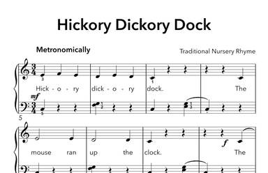 Hickory Dickory Dock (arr. Sidewalk Labs)