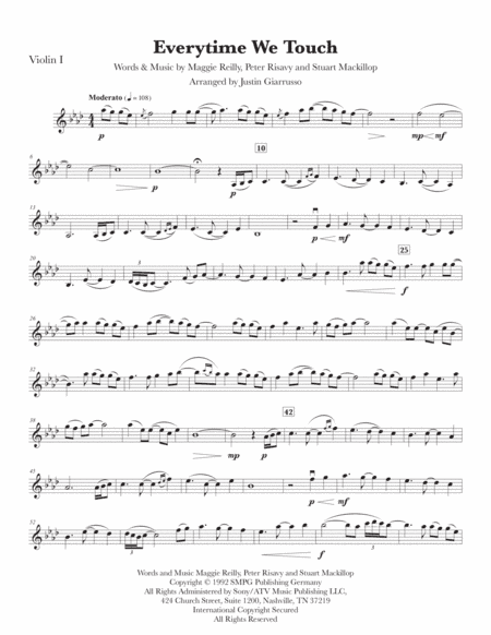 Everytime We Touch (arr. Justin Giarrusso)