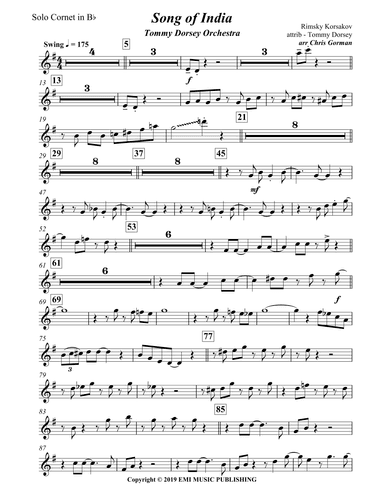 Song Of India (arr. Chris Gorman)
