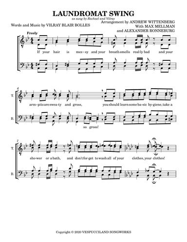 The Laundromat Swing (arr. Andrew Wittenberg)
