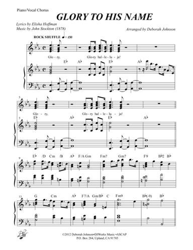 Glory to His Name (arr. Deborah Johnson)