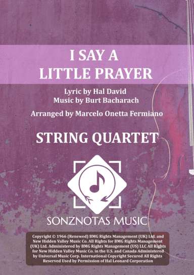I Say A Little Prayer (arr. Marcelo Onetta Fermiano)