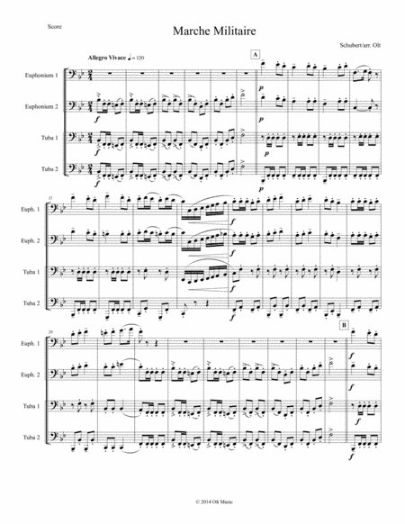 Marche Militaire (arr. Tim Olt)