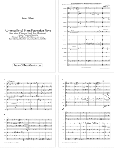 Brass Quintet & Percussion Ensemble Piece
