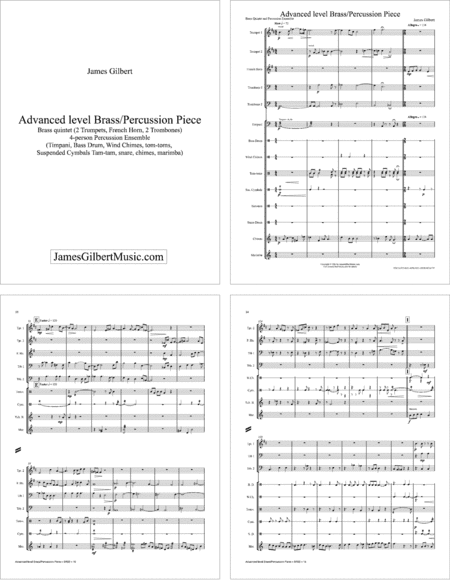 Brass Quintet & Percussion Ensemble Piece