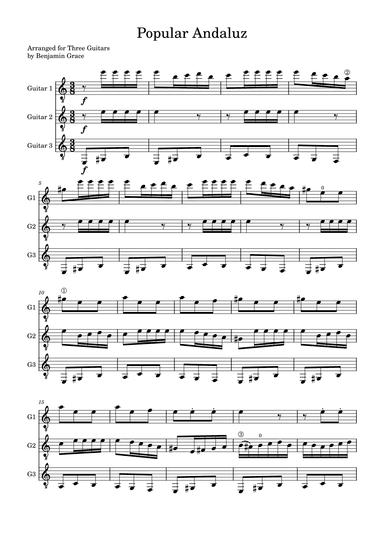 El Vito  - Score Only (arr. Benjamin Grace)