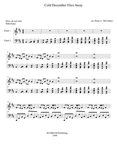 Cold December Flies Away (arr. Brian McClinton)