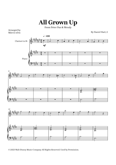 All Grown Up (arr. Márcio Silva)