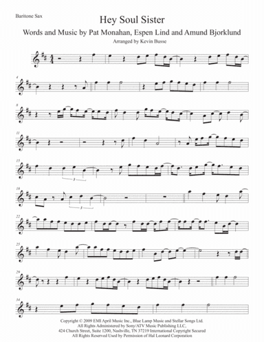 Hey, Soul Sister (arr. Kevin Busse)
