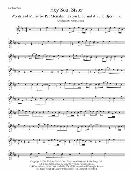 Hey, Soul Sister (arr. Kevin Busse)