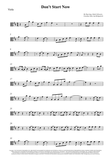 Don't Start Now (arr. Wesley S. SIlva)