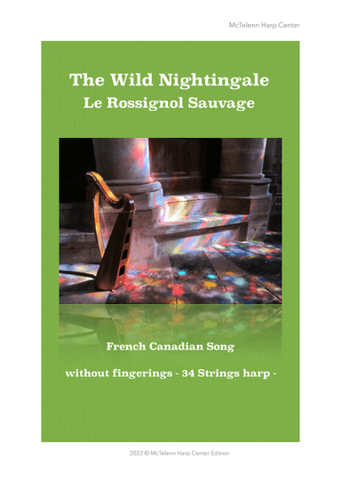 The Wild Nightingale - French Canadian Song - intermediate & 34 String Harp | McTelenn Harp Center (arr. Eve McTelenn)