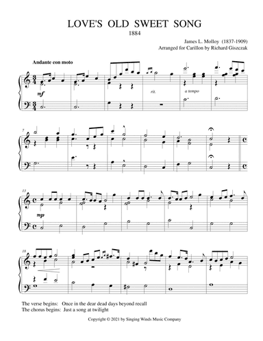 Love's Old Sweet Song (arr. Richard Giszczak)