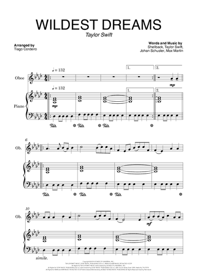 Wildest Dreams (arr. Tiago Cordeiro)