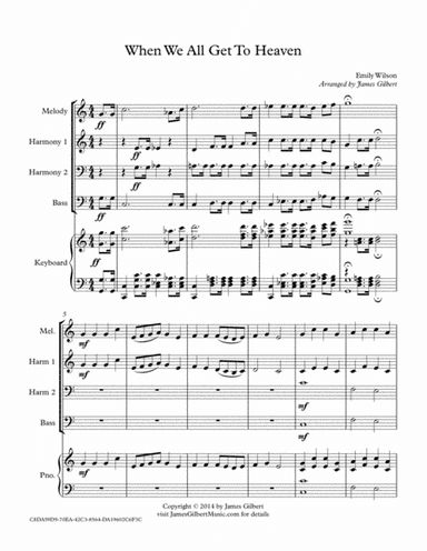 When We All Get To Heaven (arr. James Gilbert)