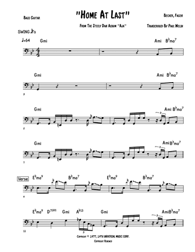 Home At Last (arr. Accubass)