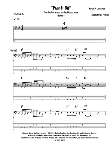 Pass It On (arr. Accubass)