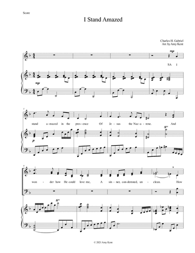 I Stand Amazed (arr. Amy Kent)