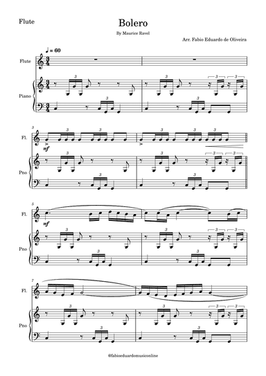 Bolero (Ravel) (arr. Fabio Eduardo de Oliveira)