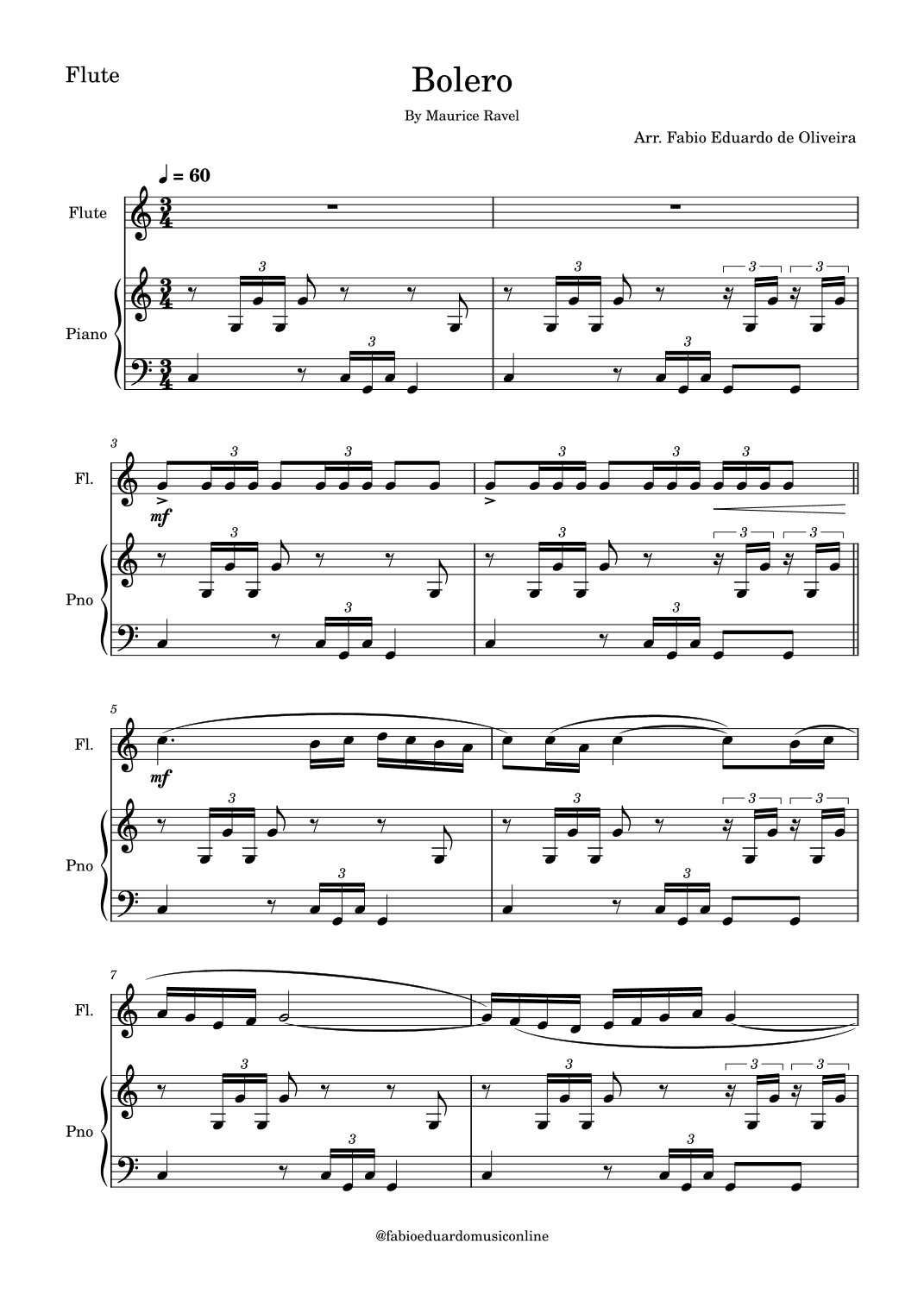 Bolero (Ravel) (arr. Fabio Eduardo de Oliveira)
