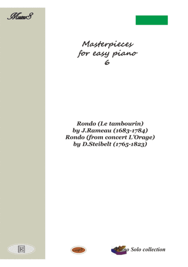 Masterpieces for easy piano 6 by J.Rameau and D.Steibelt (arr. PianoSheetNow)