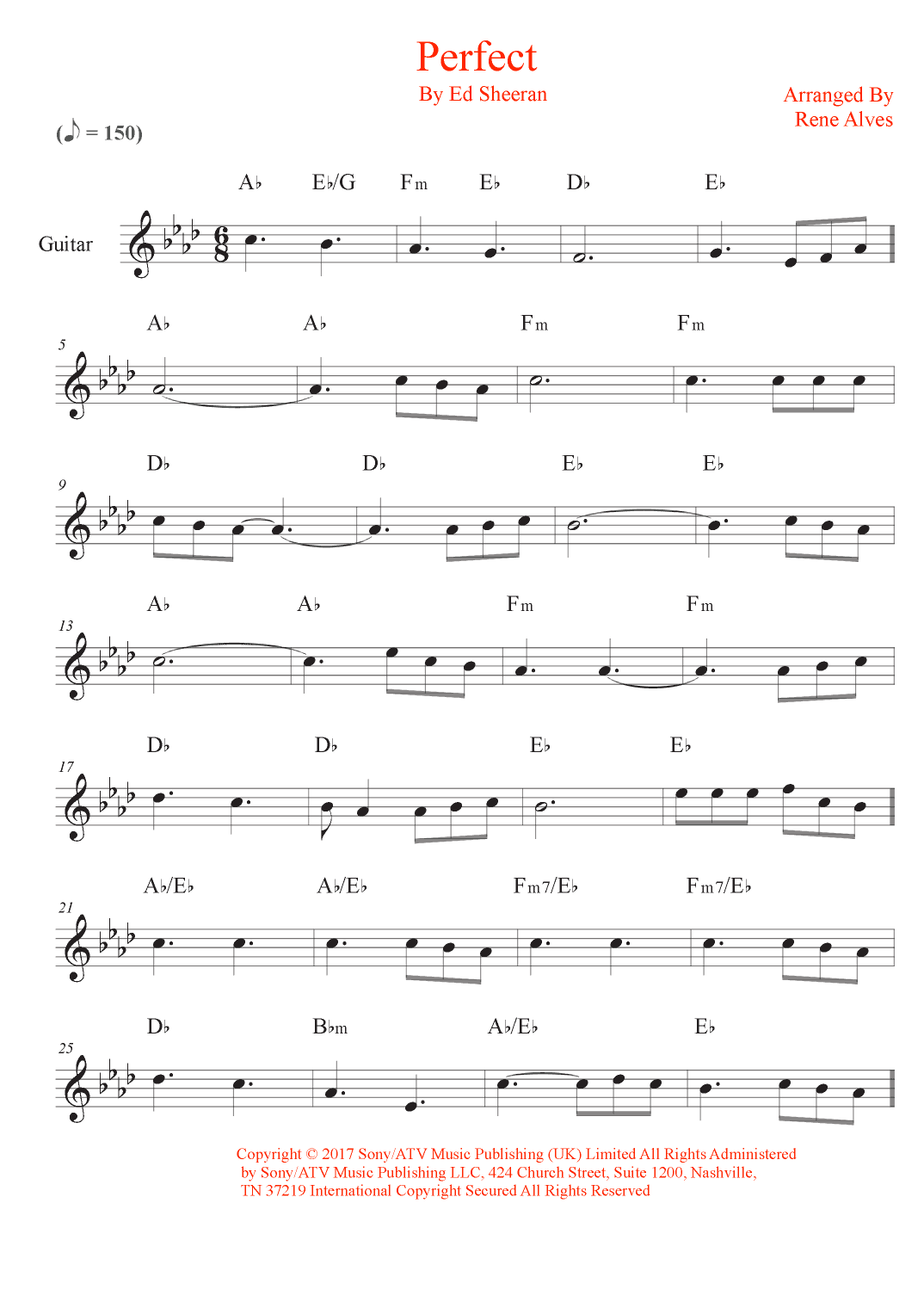 Perfect (arr. Rene Alves)