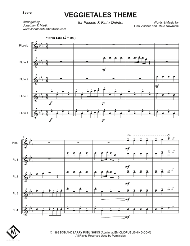 Veggietales Theme Song (arr. Jonathan T. Martin)