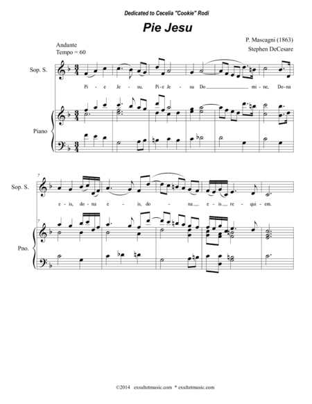 Pie Jesu (arr. Stephen DeCesare)
