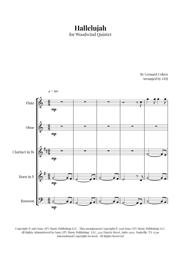 Hallelujah (arr. GDJ)
