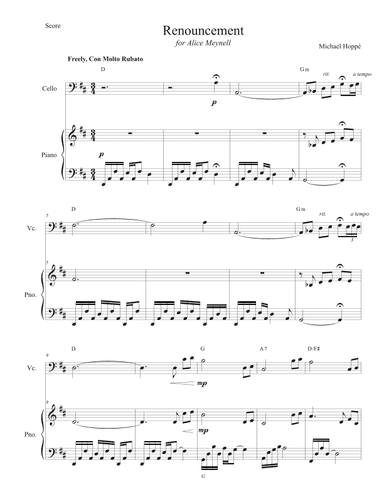 Renouncement (arr. Michael Hoppe)