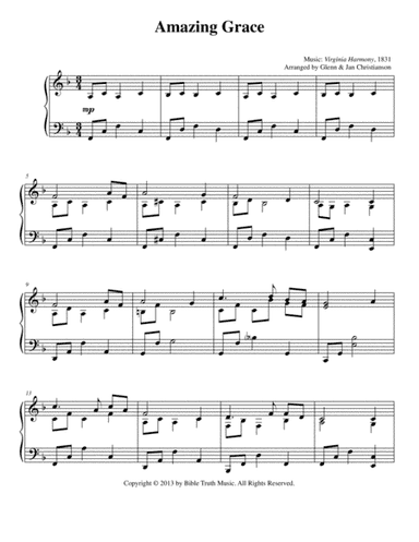 Amazing Grace (arr. Glenn & Jan Christianson)
