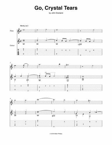 Go, Crystal Tears (arr. Mark Phillips)