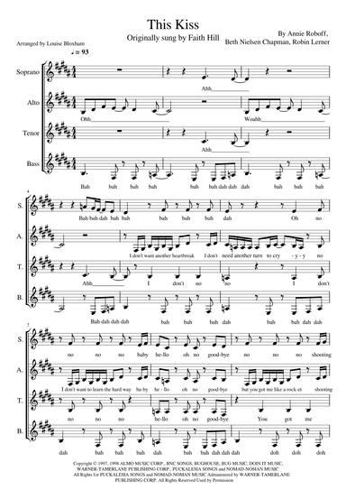 This Kiss (arr. Louise Bloxham)