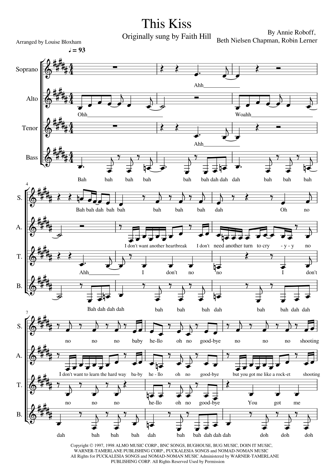 This Kiss (arr. Louise Bloxham)