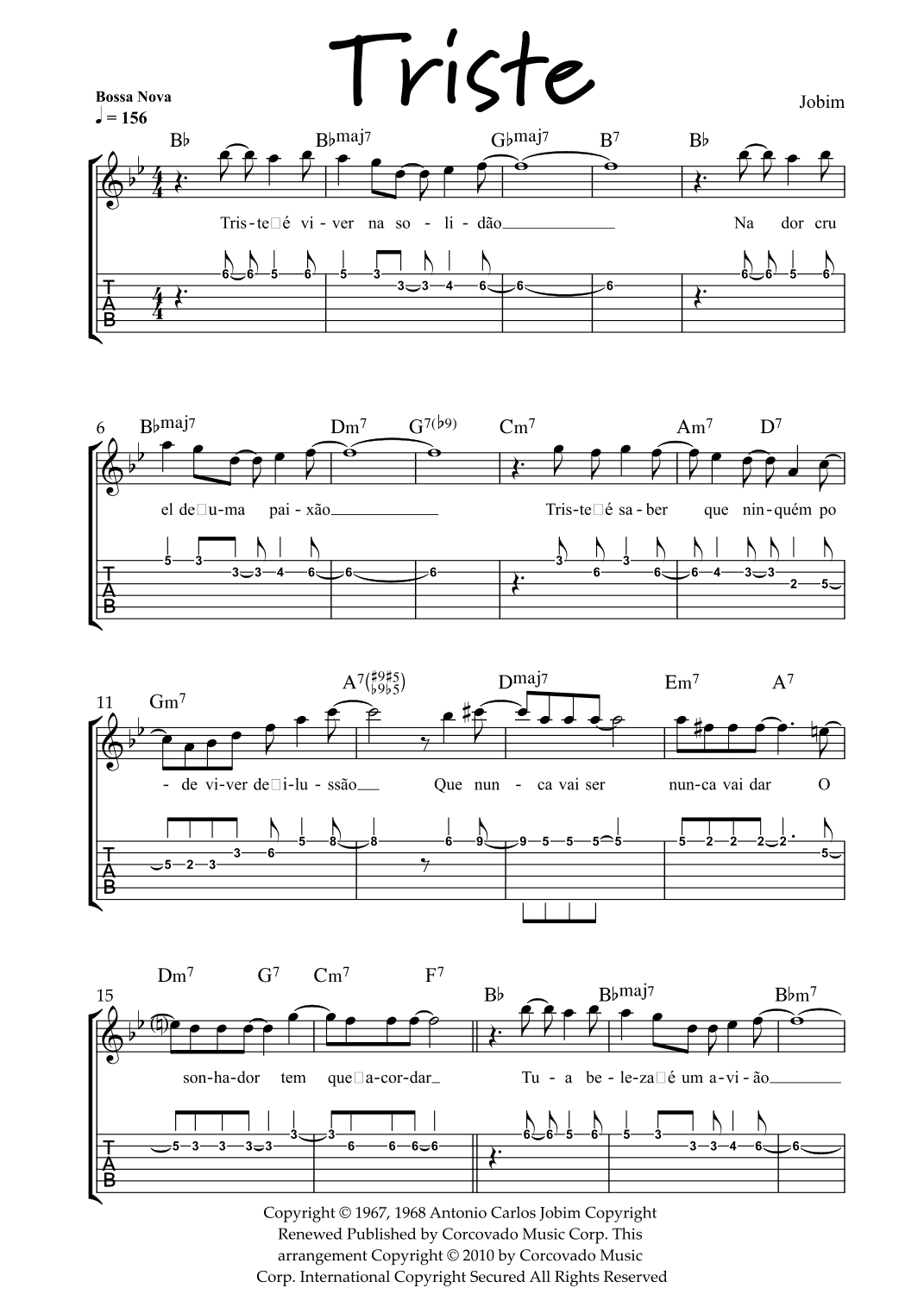 Triste (arr. edited by Dr. LeRoy Henry)