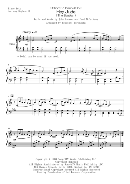 Hey Jude (arr. Tsuyoshi Yoroiguma)