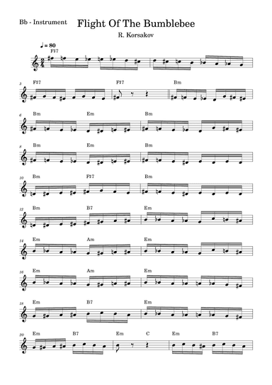 The Flight Of The Bumblebee (arr. Fabio Eduardo de Oliveira)