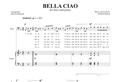 Bella Ciao (arr. Art.o Artaud)