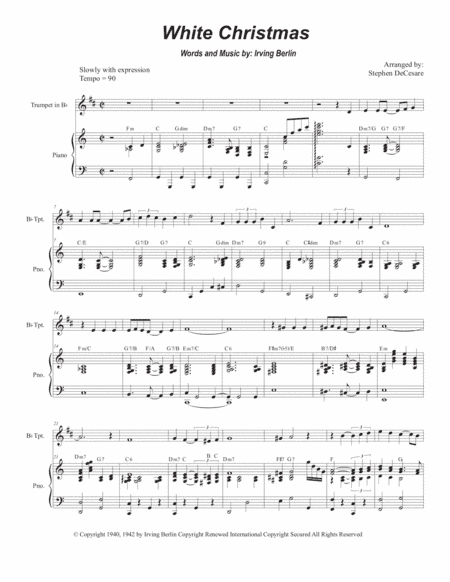 White Christmas (arr. Stephen DeCesare)