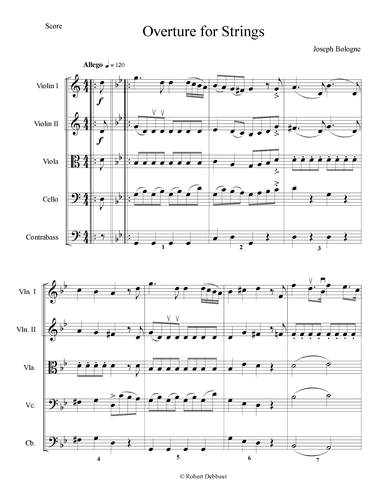 Overture for Strings No. 3 - Score Only (arr. Robert Debbaut)