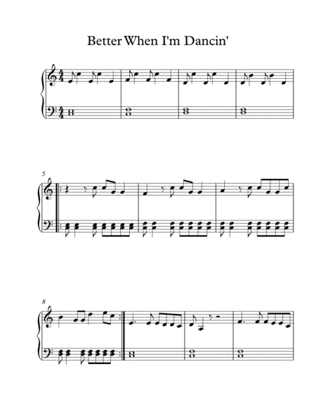 Better When I'm Dancin' (arr. Tricia Mack)