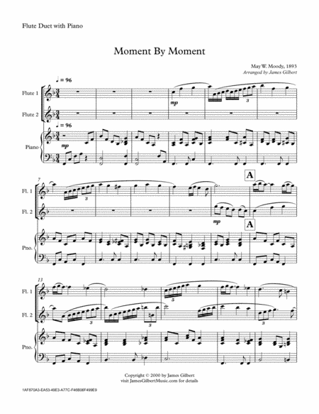 Moment By Moment (arr. James Gilbert)