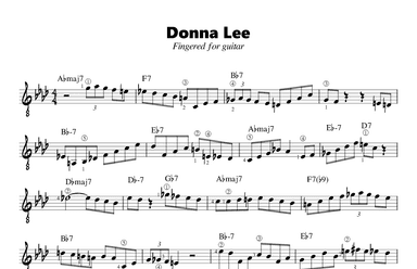 Donna Lee (arr. Douglas R. Bell)