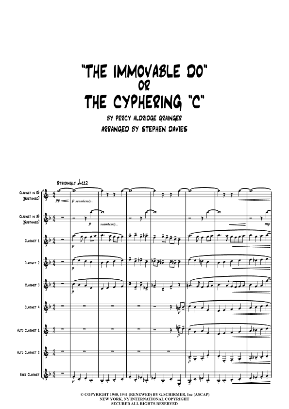 The Immovable Do (arr. Stephen Davies)