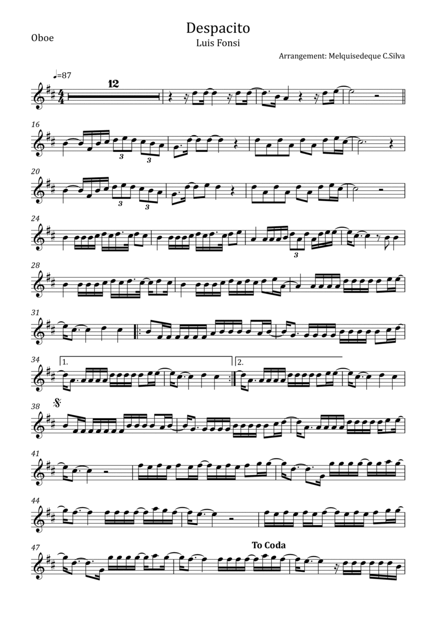 Despacito (arr. Melquisedeque C.Silva)