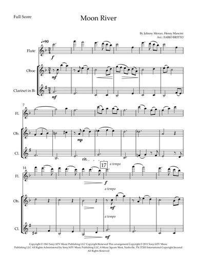Moon River (arr. Fabio Britto)