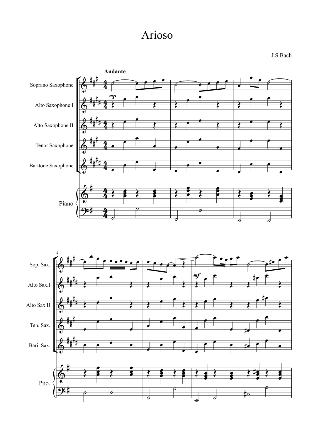 Arioso (arr. Alex Nunes Rodrigues)